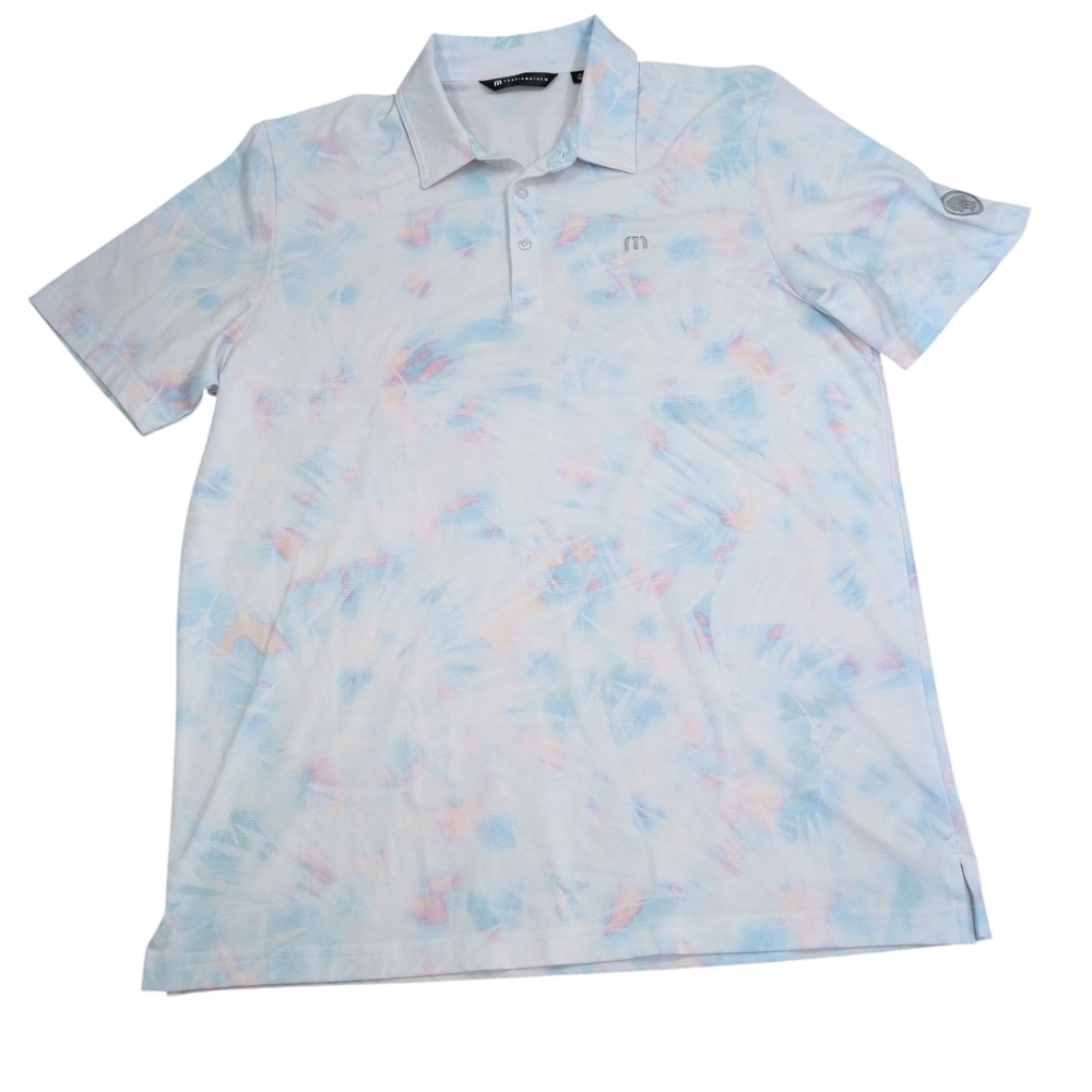 Travis Mathew Polo Shirt, Tie Dye, Golf Casual, Men's XL